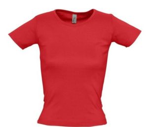SOL S LADY R 11830 Γυναικείο T-shirt 100% Βαμβάκι Ringspun σεμί πενιέ RED-145