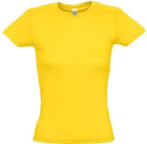 Sol s Miss 11386 Γυναικείο t-shirt Jersey 150 100% βαμβάκι 24 χρώματα GOLD-301