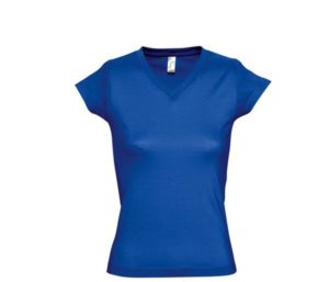 Sol s Moon 11388 Γυναικείο t-shirt Jersey 150 γρ. - 100% βαμβάκι Ringspun σεμί-πενιέ ROYAL BLUE