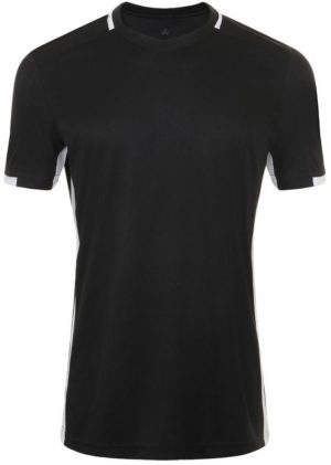 Sol s Classico - 01717 Αθλητική μπλούζα ενηλίκων Πολυεστερικό Δίχτυ 150gsm - 100% Διαπνέον Πολυέστερ BLACK/WHITE-935