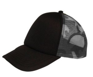 Atlantis Mesh Camo καπέλο, Καπέλο τζόκεϋ με δίχτυ camouflage, 100% πολυεστερικό BLACK / GREY CAMO