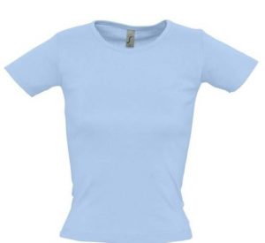 SOL S LADY R 11830 Γυναικείο T-shirt 100% Βαμβάκι Ringspun σεμί πενιέ SKY BLUE-220