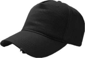 Atlantis 850 Cargo καπέλο Πεντάφυλλο καπέλο τζόκεϋ 100% Βαμβάκι BLACK