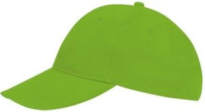 Sol s Buffalo 88100 Εξάφυλλο καπέλο τζόκεϊ 100% χοντρό βαμβάκι χνουδιασμένο 260gr LIME – 281