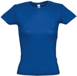 Sol s Miss 11386 Γυναικείο t-shirt Jersey 150 100% βαμβάκι 24 χρώματα ROYAL BLUE-241