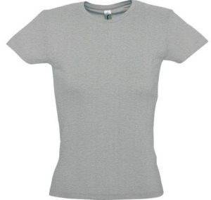 Sol s Miss 11386 Γυναικείο t-shirt Jersey 150 100% βαμβάκι 24 χρώματα GREY MELANGE-350