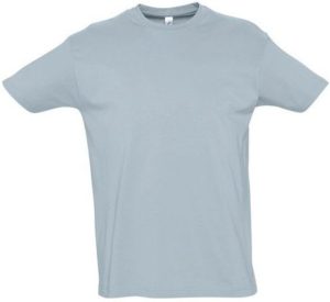 Sol s Imperial 11500 Ανδρικό t-shirt Jersey 190gr 100% βαμβάκι ICE BLUE-245