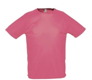 Sol s Sporty 11939 Unisex t-shirt Polyester Δίχτυ 140 γρ. 100% πολυέστερ NEON CORAL - 153