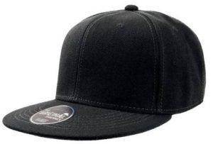 Atlantis Kid Snap Back Εξάφυλλο καπέλο τζόκεϋ 100% Πολυέστερ 400gsm BLACK