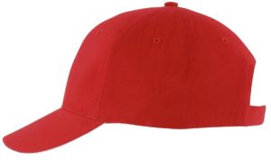 Sol s Solar - 03092 Εξάφυλλο καπέλο τζόκεϊ 100% Ελαφρώς βουρτσισμένο βαμβάκι 180gr RED/WHITE-908