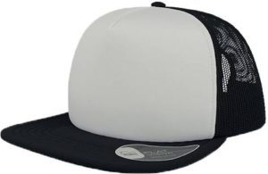 Atlantis 890 Snap 90s καπέλο Πεντάφυλλο καπέλο τζόκεϊ 100% Πολυέστερ WHITE/BLACK