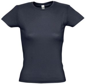 Sol s Miss 11386 Γυναικείο t-shirt Jersey 150 100% βαμβάκι 24 χρώματα NAVY-318