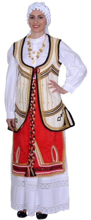 Παραδοσιακή φορεσιά Ρούμελη 6-12 ετών MARK068 3 Σειρές Κολιέ