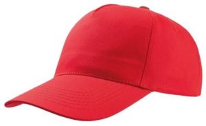 Atlantis Start Five 852 Πεντάφυλλο καπέλο τζόκεϊ 100% Βαμβάκι twill 160gsm RED