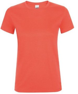Sol s Regent Women 01825 Γυναικείο t-shirt 100% Ringspun βαμβάκι σεμί-πενιέ CORAL-158