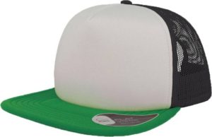 Atlantis 890 Snap 90s καπέλο Πεντάφυλλο καπέλο τζόκεϊ 100% Πολυέστερ White/Green/Black