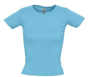 SOL S LADY R 11830 Γυναικείο T-shirt 100% Βαμβάκι Ringspun σεμί πενιέ TURQUOISE-320