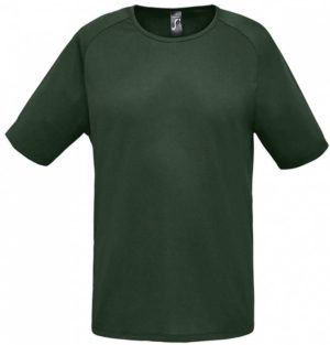 Sol s Sporty 11939 Unisex t-shirt Polyester Δίχτυ 140 γρ. 100% πολυέστερ FOREST GREEN-266
