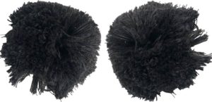 Ζευγάρι Φούντες Για Τσαρούχια Αξεσουάρ Παραδοσιακής φορεσιάς BLACK