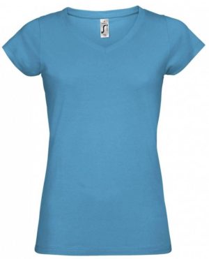 Sol s Moon 11388 Γυναικείο t-shirt Jersey 150 γρ. - 100% βαμβάκι Ringspun σεμί-πενιέ AQUA-321
