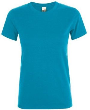 Sol s Regent Women 01825 Γυναικείο t-shirt 100% Ringspun βαμβάκι σεμί-πενιέ AQUA-321