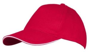 SOL S LONG BEACH 00594 βαμβάκι 260GR Πεντάφυλλο καπέλο τζόκεϊ RED/WHITE-908