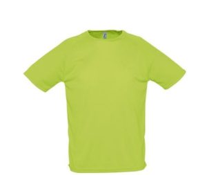 Sol s Sporty 11939 Unisex t-shirt Polyester Δίχτυ 140 γρ. 100% πολυέστερ APPLE GREEN-280