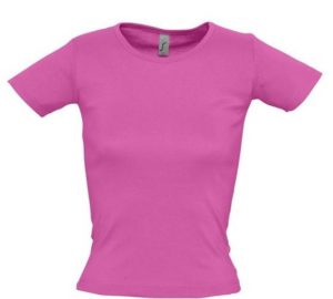 SOL S LADY R 11830 Γυναικείο T-shirt 100% Βαμβάκι Ringspun σεμί πενιέ FLASH PINK-138