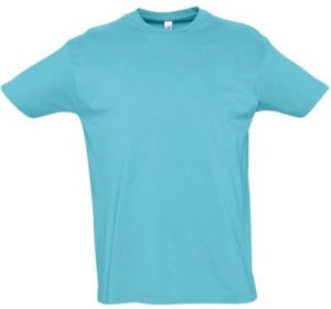 Sol s Imperial 11500 Ανδρικό t-shirt Jersey 190gr 100% βαμβάκι ATOLL BLUE-225