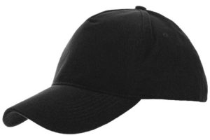 CORE 00837 Πεντάφυλλο καπέλο τζόκεϊ 100% Βουρτσισμένο βαμβάκι 250gr BLACK