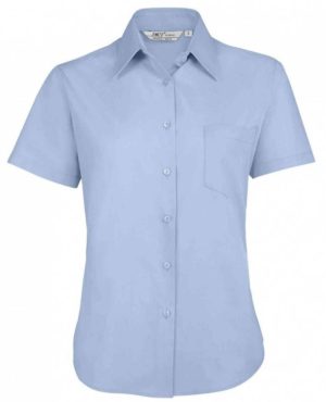 Sol s Escape 16070 Γυναικείο πουκάμισο Πολυέστερ Βαμβάκι, Ποπλίνα, 65% Πολυεστέρας 35% Βαμβάκι SKY BLUE-220