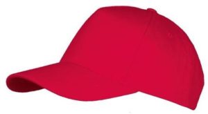 SOL S LONG BEACH 00594 βαμβάκι 260GR Πεντάφυλλο καπέλο τζόκεϊ RED-145