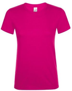 Sol s Regent Women 01825 Γυναικείο t-shirt 100% Ringspun βαμβάκι σεμί-πενιέ FUCHSIA-140