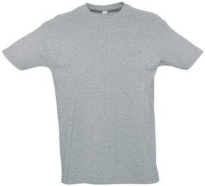 Sol s Imperial 11500 Ανδρικό t-shirt Jersey 190gr 100% βαμβάκι GREY MELANGE-350