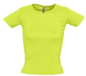 SOL S LADY R 11830 Γυναικείο T-shirt 100% Βαμβάκι Ringspun σεμί πενιέ APPLE GREEN-280