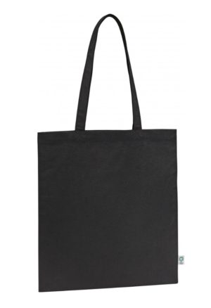 UBAG GRACE Τσάντα αγοράς από 100% Οργανικό Βαμβάκι 300grs : 42 x 38εκ BLACK