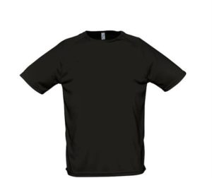 Sol s Sporty 11939 Unisex t-shirt Polyester Δίχτυ 140 γρ. 100% πολυέστερ BLACK-312