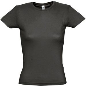 Sol s Miss 11386 Γυναικείο t-shirt Jersey 150 100% βαμβάκι 24 χρώματα DARK GREY-384