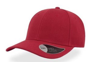 ATLANTIS BEAT Εξάφυλλο καπέλο τζόκεϊ 100% Πολυέστερ, 400g/m RED