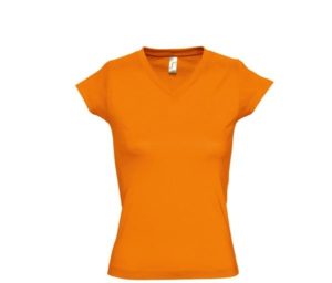 Sol s Moon 11388 Γυναικείο t-shirt Jersey 150 γρ. - 100% βαμβάκι Ringspun σεμί-πενιέ ORANGE-400