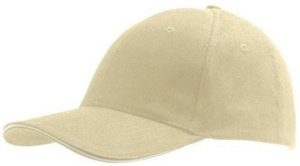 Sol s Buffalo 88100 Εξάφυλλο καπέλο τζόκεϊ 100% χοντρό βαμβάκι χνουδιασμένο 260gr BEIGE-114