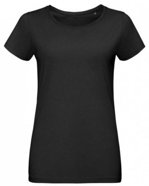 SOL S MARTIN WOMEN 02856 Γυναικείο T-shirt Jersey 155g/m 100% Βαμβάκι Ringspun πενιέ BLACK-312