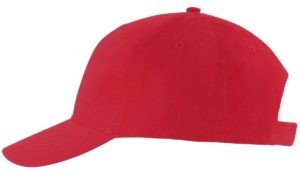 Sol s Solar - 03092 Εξάφυλλο καπέλο τζόκεϊ 100% Ελαφρώς βουρτσισμένο βαμβάκι 180gr RED-145