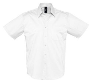 Sol s Brooklyn 16080 Ανδρικό κοντομάνικο πουκάμισο 100% Βαμβάκι WHITE-102