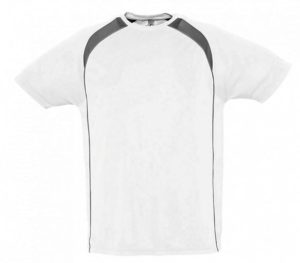 Sol s Match 11422 Ανδρικό T-shirt 100% Διαπνέον Interlock πολυέστερ 140gr WHITE-102