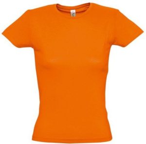 Sol s Miss 11386 Γυναικείο t-shirt Jersey 150 100% βαμβάκι 24 χρώματα ORANGE-400