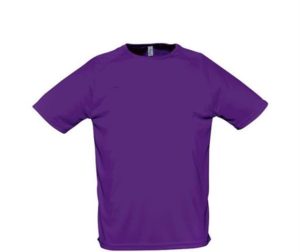 Sol s Sporty 11939 Unisex t-shirt Polyester Δίχτυ 140 γρ. 100% πολυέστερ DARK PURPLE-712
