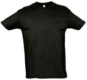 Sol s Imperial 11500 Ανδρικό t-shirt Jersey 190gr 100% βαμβάκι DEEP BLACK-309