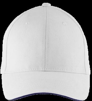 Sol s Buffalo 88100 Εξάφυλλο καπέλο τζόκεϊ 100% χοντρό βαμβάκι χνουδιασμένο 260gr WHITE/NAVY