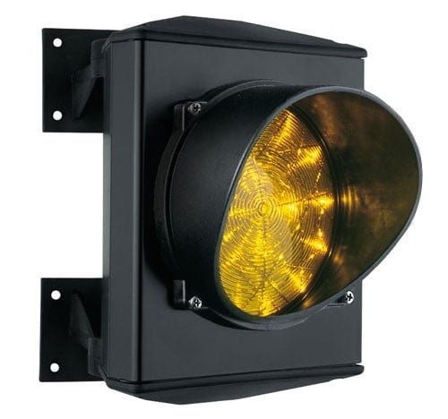 Φανάρι LED ενός πεδίου διαμέτρου 120mm σε κίτρινο χρώμα με χρονικό αναλαμπέα STAGNOLI (ASF25L1G230-FLASH)